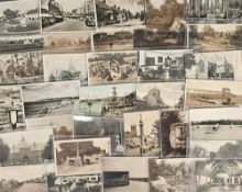 Postcards, Sussex, a selection of approx. 54 cards, with RPs of Village West Hoathly, London Rd East
