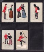 Cigarette cards, Carrick, Military Terms, 5 cards numbers 1, 2, 5, 10, 12 (fair/gd)