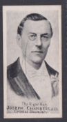 Cigarette card, J.L.S. Tobacco, Boer War Celebrities, type card, The Right Hon. Joseph