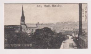 Cigarette card, W. Heaton, Birkby Views, type card, 'Bay Hall, Birkby' (gd) (1)