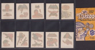 Trade issues, USA, Murray-Allen, Tattoos 'Stick em Anywhere', 27 different tattoos plus one empty