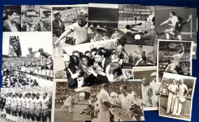 Sport & other photographs, selection of original press photos, inc. World Cup Mexico 1970 (9)