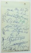 Rugby autographs, British Lions Rugby Tour to Australia and New Zealand, 1959, autograph album