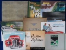Motoring, Austin, an outstanding collection of 70 Austin related brochures dating between the