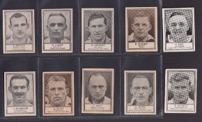 Trade cards, Barratt's, Famous Footballers (Non-Descriptive), 'M' size, 10 cards, F. Brennan