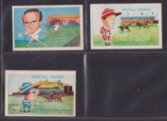 Trade cards, Clevedon Confectionery, Sporting Memories XL sized, 3 cards, 1 Charlie Smirke, 10