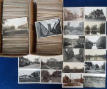 Postcards, a collection of approx. 1400 UK topographical cards, mostly towns, cities, villages,