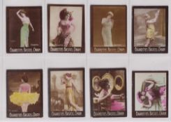 Cigarette cards, Algeria, J Bastos, Actresses, 'M' size, hand coloured photo's, 63 different