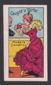 Cigarette card, Japan, Murai Bros, Phrases & Advertisements, type card, 'Caught A Tartar' (crease
