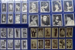 Cigarette cards, Rothman's, 6 sets, Cinema stars (both standard and large size), Landmarks in Empire