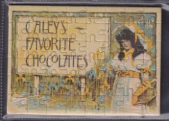 Trade issue, Caley's Chocolates, Jigsaw puzzle, approx. 10cm x 15cm, complete (vg)
