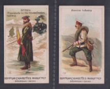 Cigarette cards, Egyptian Cigarette Manufacturing Co, Russo Japanese War Series, (back in brown),