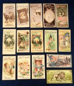 Trade cards, USA, Runkel Brothers, 15 different 'L' size advertising cards including one booklet
