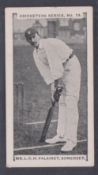 Cigarette card, Charlesworth & Austin, Cricketers Series, type card, no 19, Mr L.C.H. Palairet,