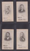 Cigarette cards, Wills, South African Personalities, Collotype, 4 cards, all type set backs, Mr W