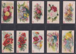 Cigarette cards, ATC, Flowers ('Little Sweetheart' brand back), fronts with Chinese inscription (