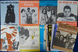 Sheet Music, 25 pieces of Soul and Disco sheet music from the 1960s and 70s to include Freda Payne