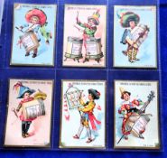 Trade cards, Liebig, 6 sets S232, S247, S231, S214, S190, S177 most sets are mixed language (gen