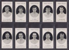 Cigarette cards, Taddy, Prominent Footballers (No Footnote), Preston North End, (set, 15 cards) (