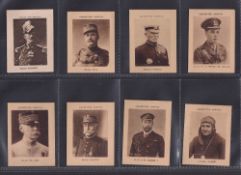Cigarette cards, France, Societe Franco-Anglaise, Great War Celebrities ('Cigarettes Xanthia'