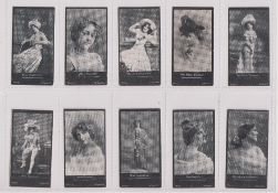 Cigarette cards, A Baker & Co Ltd, Actresses, 'HAGG' (set, 10 cards) (few with very slight trim,