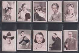 Trade cards, Australia, Australian Licorice, Film Stars - Brown tinted, First edition, (set, 24