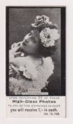 Cigarette card, M White & Co, Actresses, 'BLARM', type card, Selwick (gd)