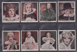 Cigarette cards, Germany, Haus Bergmann, Farb Filmbilder (Film stars in colour) (set 208 cards)