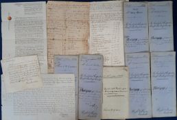 Deeds, Documents, Indentures, Cumberland, 86 mainly paper documents 1689/90-1886, all concerning