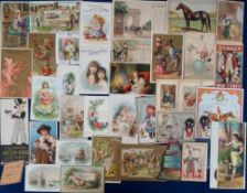 Ephemera, a mainly advertising collection of approx. 143 items, the majority chromos from the late