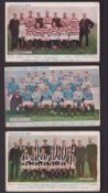 Trade issues, Ideas, Football Series three Scottish Team Group cards with postcard backs,