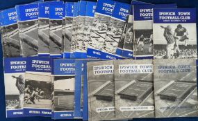 Football programmes, Ipswich Town, a collection of 34 small format home programmes, 1958/9 to 1966/7