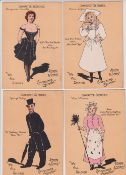 Cigarette cards, Adkin & Sons, Character Sketches (set, 12 cards) 'P' size (few slight marks, gd)