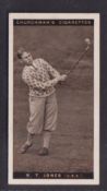 Cigarette card, Churchman, Famous Golfers, type card number 27 Bobby Jones (gd)
