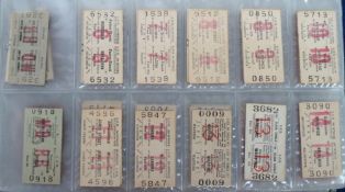 Transportation, Liverpool Overhead Railway ('Dockers Umbrella') tickets, approx. 290 card tickets