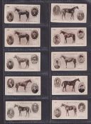 Cigarette cards, F J Smith, 80 cards, various series including Derby Winners (15), Nations of the