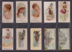 Cigarette cards, 20 type cards Allen & Ginter (9) including Celebrated Indian Chiefs x 3, State