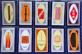 Cigarette cards, Godfrey Phillips, 7 sets, Optical Illusions, Our Dogs (standard sized),
