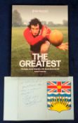 Rugby autograph etc, Gareth Edwards, Cardiff Rugby Club Tour of Canada, 1977. A dinner menu dated 24