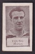 Trade card, Matthew Sim, Footballers, 'K' size, type card, Young, Morton (some staining to back,