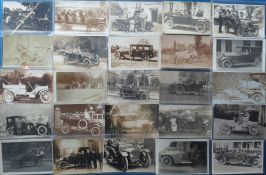 Postcards, Transport, a mixed vintage motor car selection of approx. 48 cards and photographs,