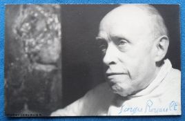 Autograph, Georges Rouault (1871-1958) French Fauvist and Expressionist painter, a signed postcard