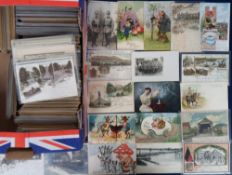 Postcards, Foreign, an interesting collection of over 1100 German postcards inc. greetings,