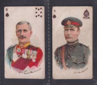Cigarette cards, India, Star Tobacco Co, Heroes of the Transvaal War, (p/c inset), 2 cards, Brig.