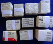 Trade card stickers, Panini, 10 complete / near complete sets (not all sets checked) all with