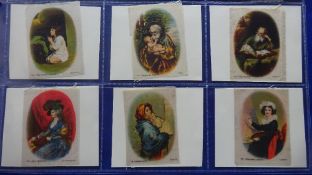 Tobacco silks, Godfrey Phillips Old Masters Set 4, 'M' size (set 120 silks) (some fraying gen gd)