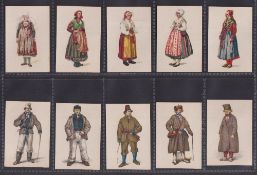 Trade cards, Estonia, Olympic Committee (1930's), Estonia Folk Lore Costumes (set of 50 cards) (vg)