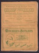 Rugby programme, Warwickshire v New Zealand, 11 December, 1924, programme from the match played at