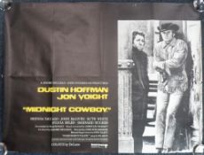Cinema Poster, Midnight Cowboy quad poster , printed by Leonard Ripley and Co. Ltd. Starring