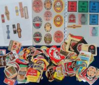 Beer labels, a selection of approx. 480 labels & neck labels, mixed ages, the majority loose & a few
